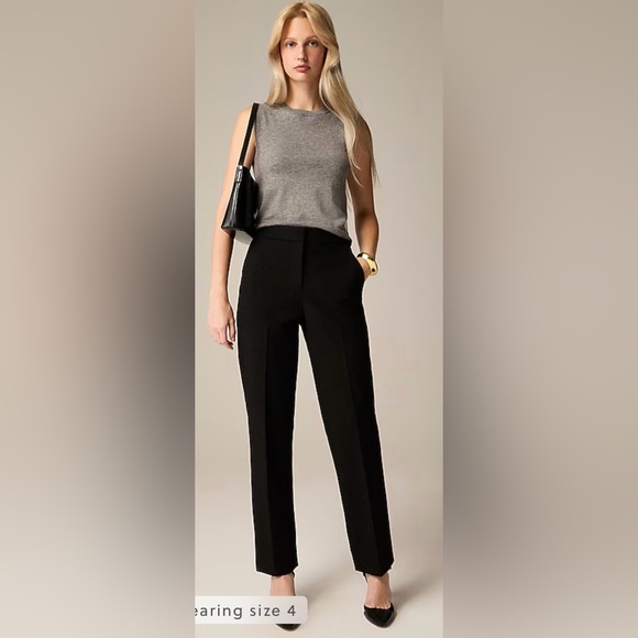 J.Crew Kate straight-leg pant in four-season stretch in black - Picture 1 of 9